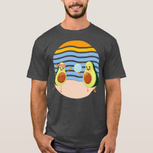 Camiseta Summer Cute Aguacate Amantes divertido retro Playa