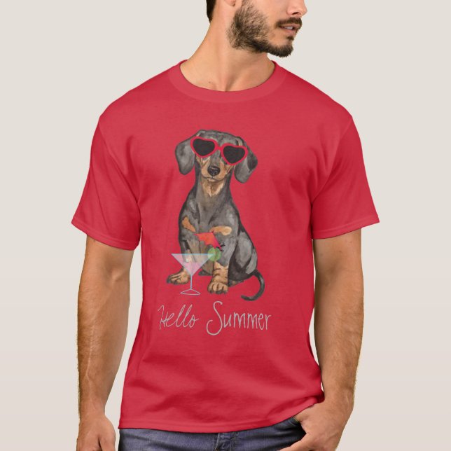 Camiseta Summer Dachshund (Anverso)