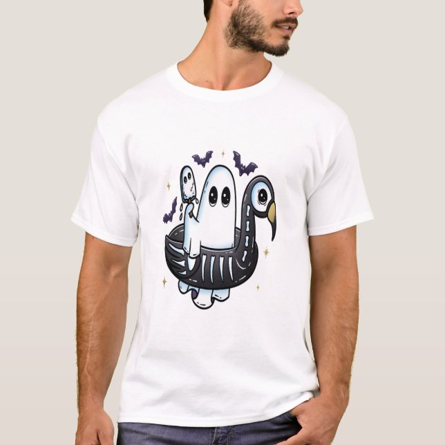 Camiseta Summer Flamingo Floatie (Anverso)