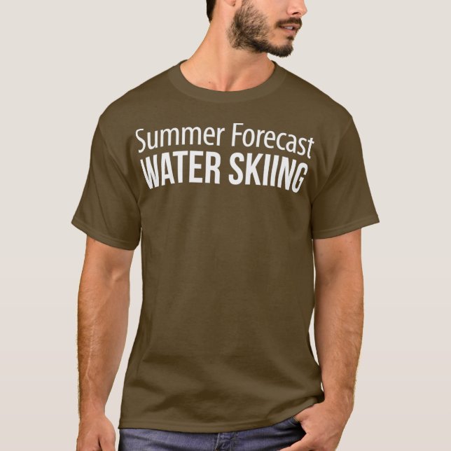 Camiseta Summer Forecast  Water Skiing (Anverso)