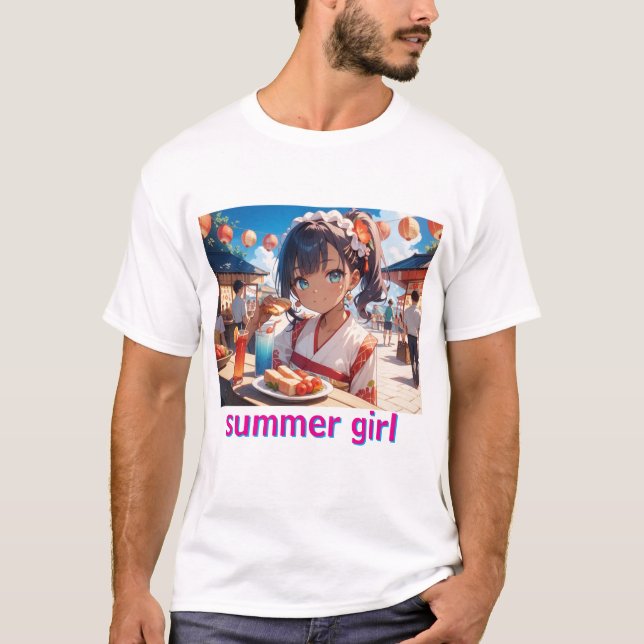 Camiseta summer girl (Anverso)