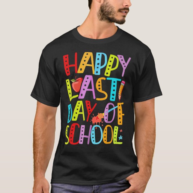 Camiseta Summer Happy Last Day Of School Boys Chicas Niños (Anverso)