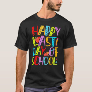 Camiseta Summer Happy Last Day Of School Boys Chicas Niños