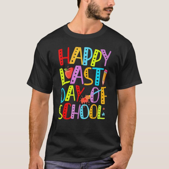 Camiseta Summer Happy Last Day Of School Boys Chicas Niños (Anverso)