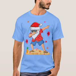 Camiseta Summer Hawaiian Xmas Dab Dabbing Santa Christmas I