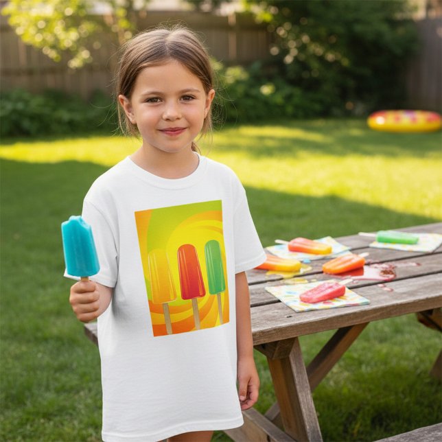Camiseta Summer Ice Pops Trio Bright Popsicles (Subido por el creador)