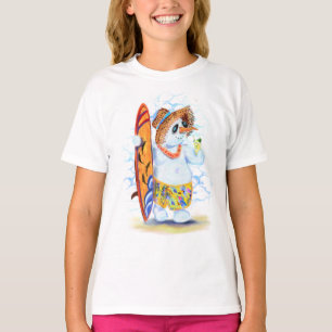 Camiseta Summer Kids T-Shirt Snowman Surfer