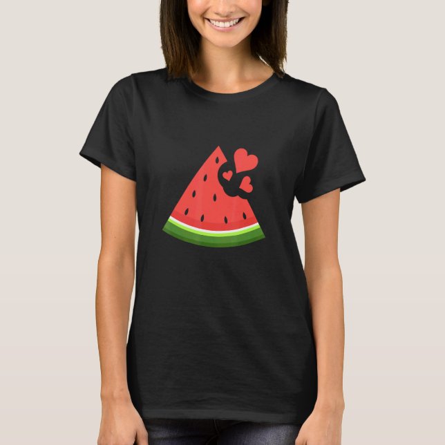 Camiseta Summer Melon Hearts Beach Watermelon   (Anverso)