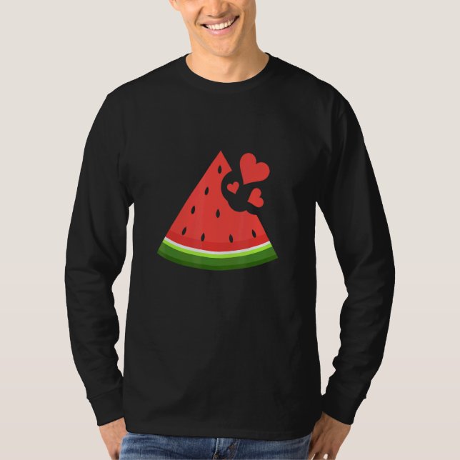 Camiseta Summer Melon Hearts Beach Watermelon   (Anverso)