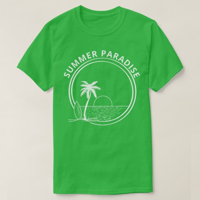 Camiseta Summer Paradise Summertime Fun Time Fun Summer Bea (Diseño del anverso)