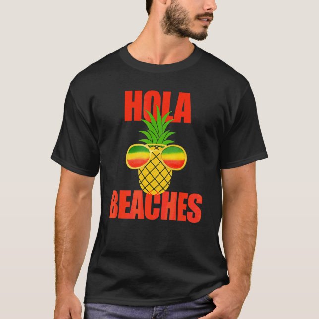 Camiseta Summer Pineapple Sun Glasses Cruise Hola Beaches (Anverso)