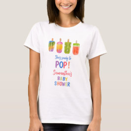 Camiseta Summer Popsicle mami para ser una ducha de bebé