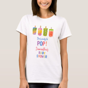 Camiseta Summer Popsicle mami para ser una ducha de bebé