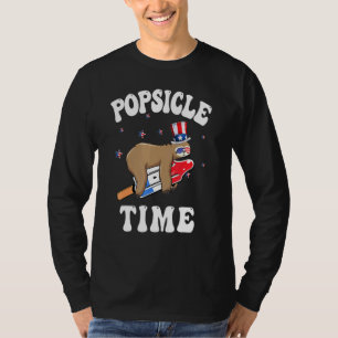 Camiseta Summer Popsicle Time Slote Ice Cream Stick Vacatio