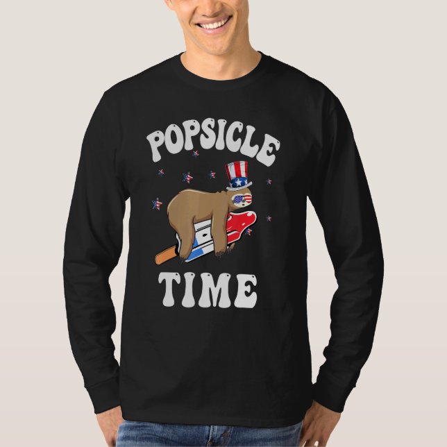 Camiseta Summer Popsicle Time Slote Ice Cream Stick Vacatio (Anverso)
