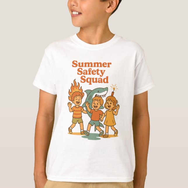 Camiseta Summer Safety Squad Funny (Anverso)