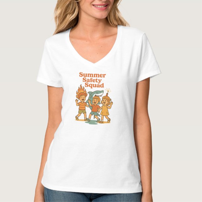 Camiseta Summer Safety Squad Funny (Anverso)