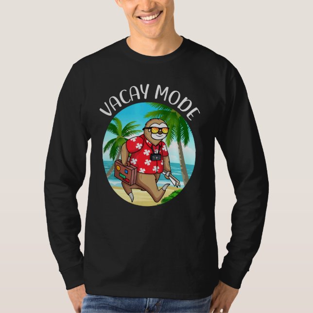 Camiseta Summer Sloth Sunrise Sunburn Sunset Repetir Vacay  (Anverso)
