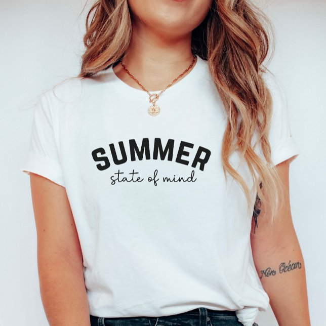 Camiseta Summer State of Mind; Minimalist Summer Vibes  (Subido por el creador)