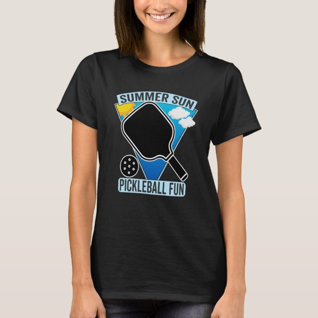 Camiseta Summer Sun Pickleball Fun Summers Playing Pickebal (Anverso)