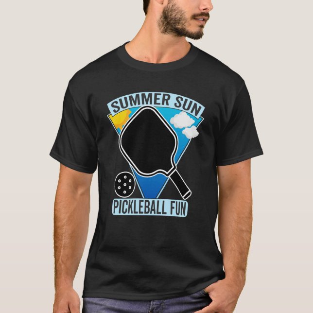 Camiseta Summer Sun Pickleball Fun Summers Playing Pickebal (Anverso)