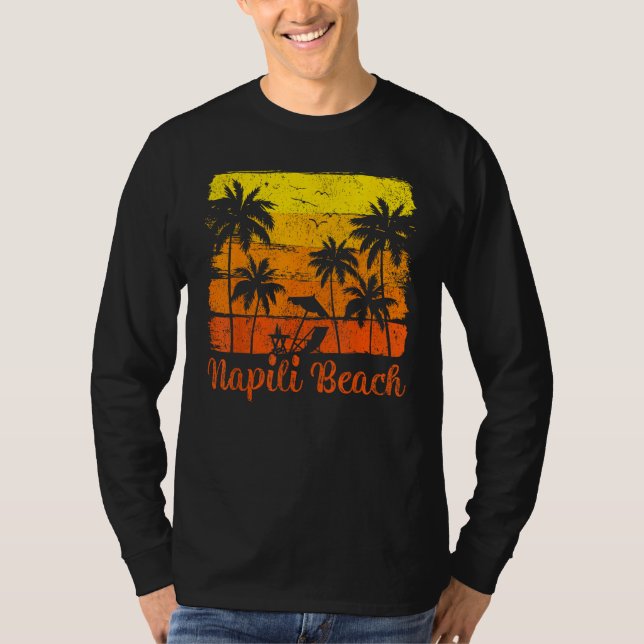 Camiseta Summer Sunset Vintage Napili Beach (Anverso)