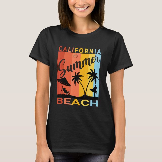 Camiseta Summer Surf California Beach Vacay Mode (Anverso)