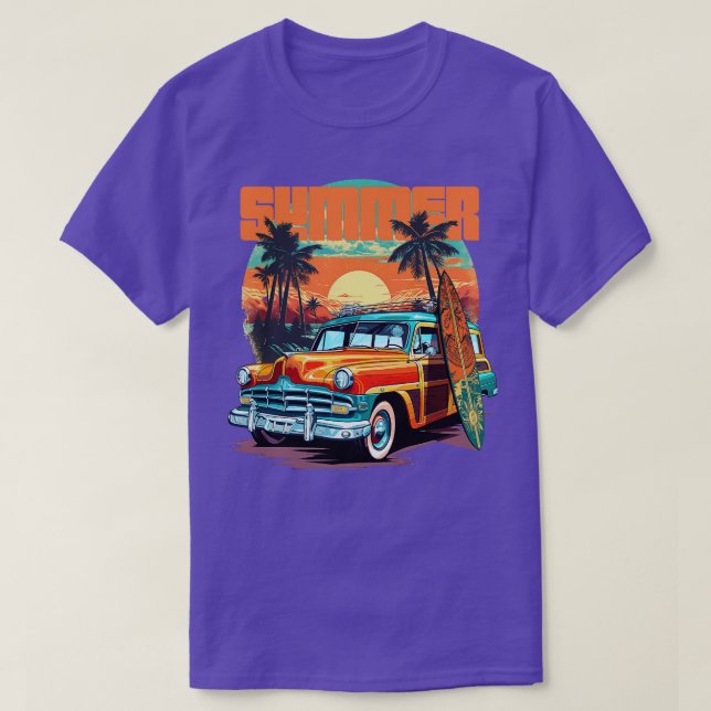 Camiseta Summer Surf Woodie (Diseño del anverso)