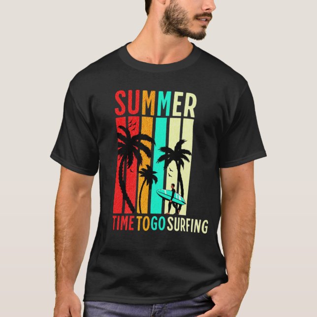 Camiseta summer , time to go surfing  T-Shirt (Anverso)