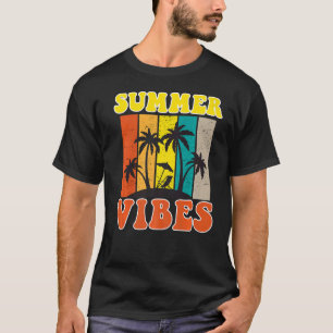 Camiseta Summer Vibes Aloha Hawaii Retro Vintage Maui Oha