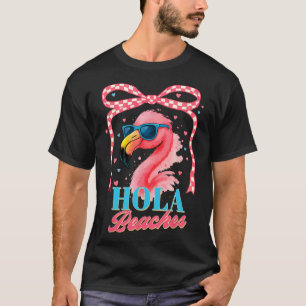 Camiseta Summer Vibes Beach Flamingo Coquette Summertime Ho