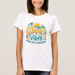Camiseta Summer Vibes Camiseta de playa Sonrisas