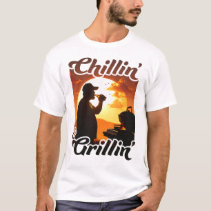 Camiseta Summer Vibes Chillin’ & Grillin’ Silhouette