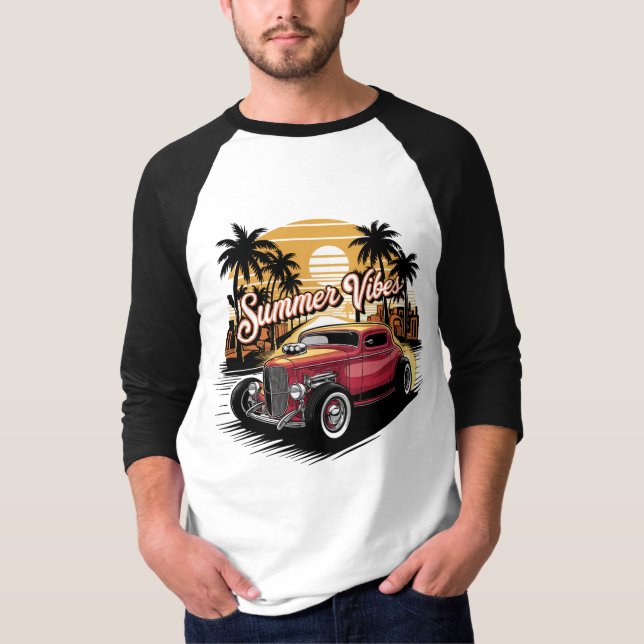 Camiseta Summer Vibes Classic Car (Anverso)