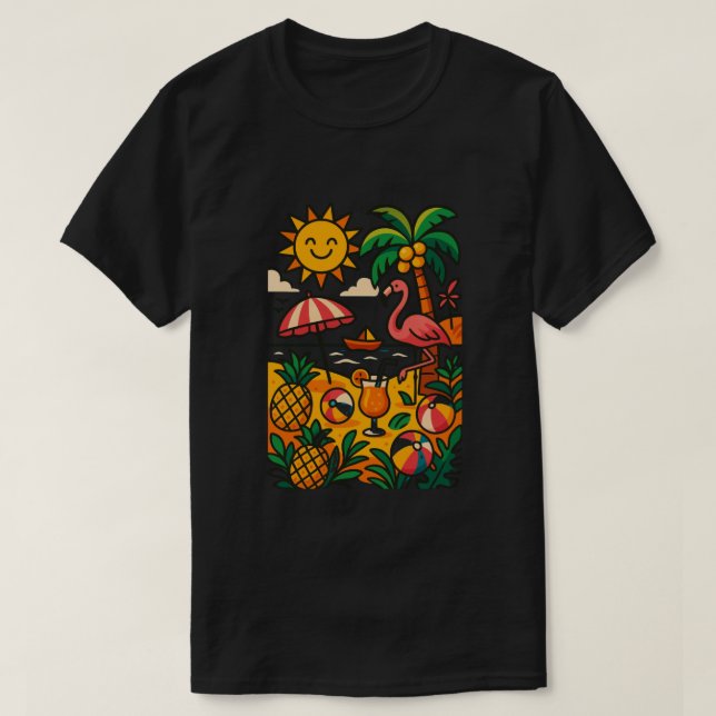 Camiseta summer vibes classic t-shirt  (Diseño del anverso)