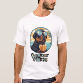 Camiseta Summer Vibes Dog – Cool Beach Mood Tee