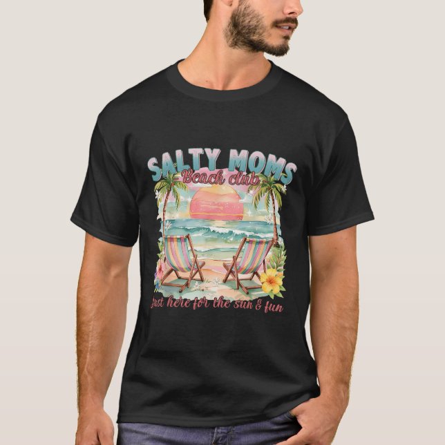 Camiseta Summer Vibes Funny Salny Moms Beach Club Funny Bea (Anverso)