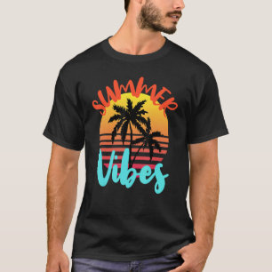 Camiseta Summer Vibes Hello Summer Vacation Family Beach Ti