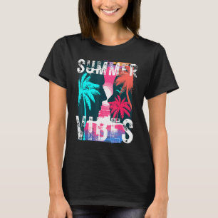 Camiseta Summer Vibes Hello Summer Vacation Family Beach Ti