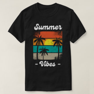 Camiseta Summer Vibes Holiday Vacation Beach Funny