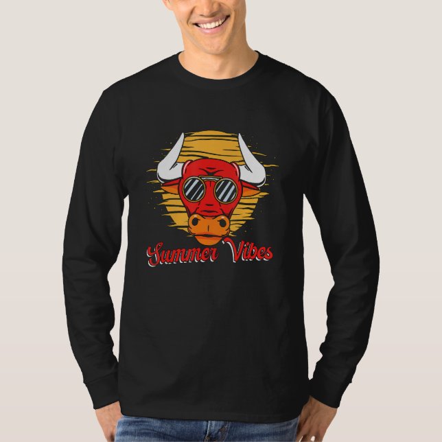 Camiseta Summer Vibes Loves Matador Rodeo Clown Torero Bull (Anverso)