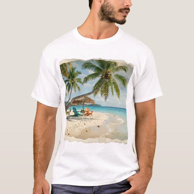 Camiseta Summer Vibes Palm Beach (Anverso)
