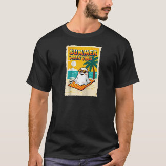 Camiseta Summer Ween Vibes Ghost Beach Fun Halloween TeeSum