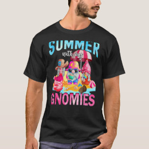 Camiseta Summer With My Gnomies Cute Garden Gnomes Family V