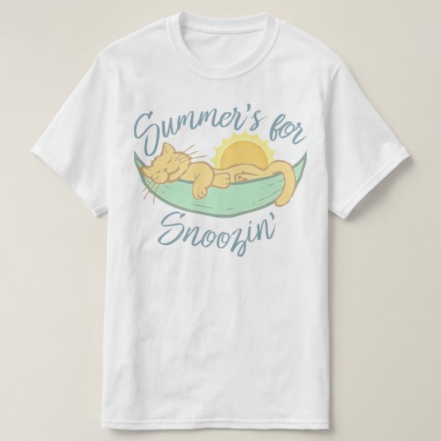 Camiseta Summer's For Snoozin' (Diseño del anverso)