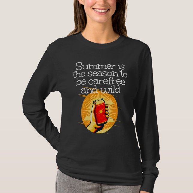 Camiseta Summertime is the season to be carefree and wild (Anverso)