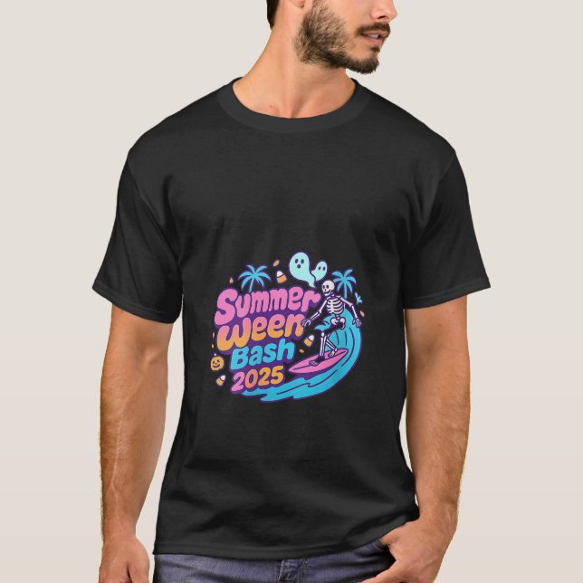 Camiseta SummerWeen Bash 2025 Skeleton Beach Fiesta H (Anverso)