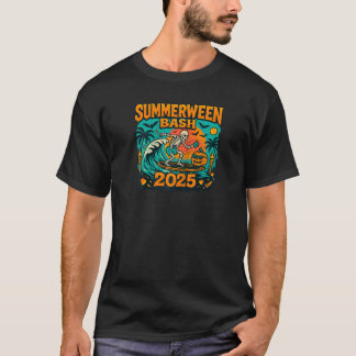 Camiseta SummerWeen Bash 2025 Skeleton Beach Fiesta Hallowe