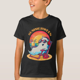Camiseta Summerween Cute Spooky Summer Ghost Halloween Love
