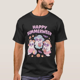 Camiseta Summerween Esplagado De Fantasmas Con Sungules Y H